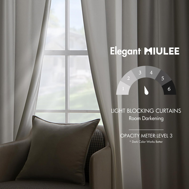 Rideau 100% velours occultant Luxury, L 52 po x L 96 po, Blanc