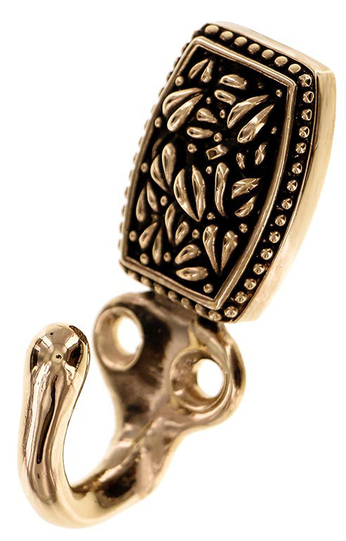 San Michele Wall Hook, Antique Gold