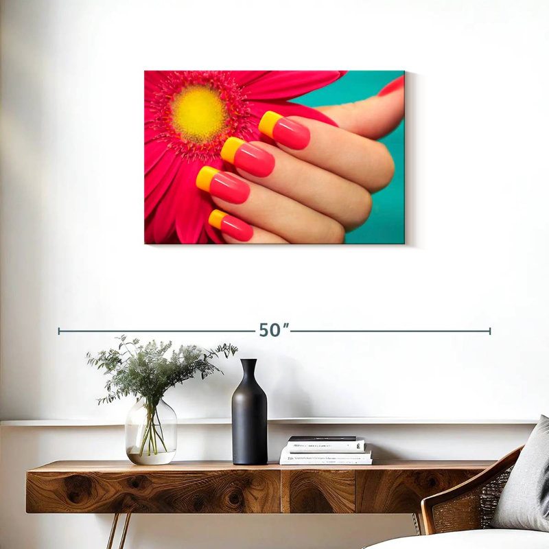 Clous d'inspiration gerbera de Navette, H 20 po x l 30 po