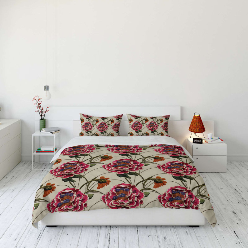 Luxury King Quilt Cover Set (3 Pieces) - 70% Polyester / 30% Cotton, 94.5 x 86.6 inches | Soft & Durable, 120 Thread Count, Button Closure Duvet Cover & Envelope Pillowcases | Machine Washable, Elegant Home Bedding