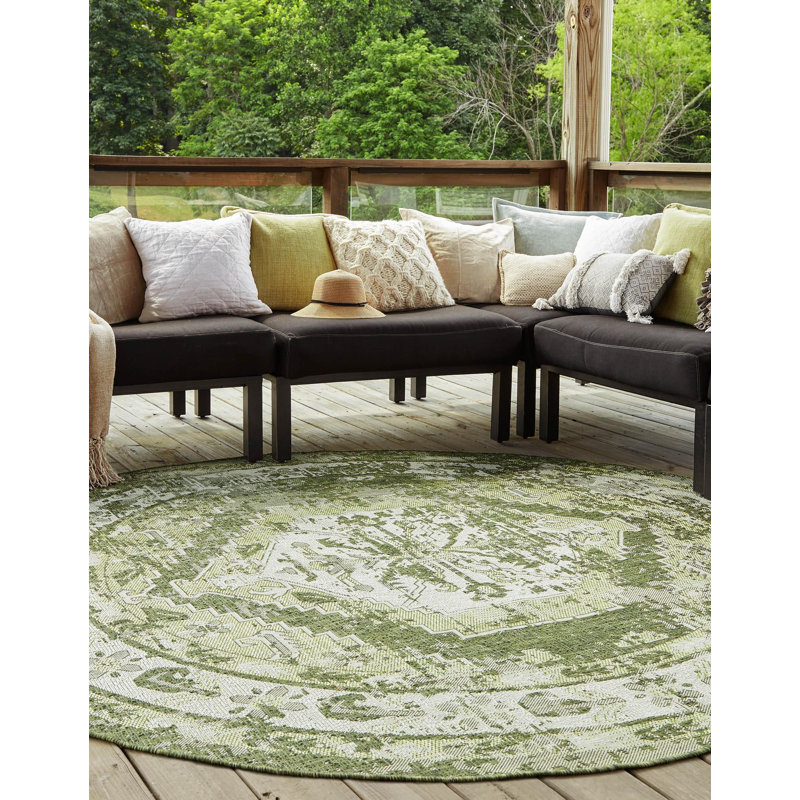 Valerie Oriental Indoor / Outdoor Rug, Round 3'1"