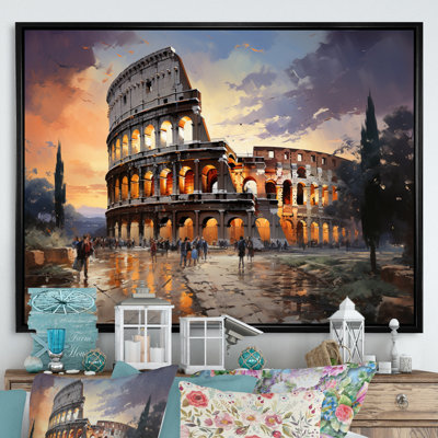 Beige, Italie, Colisée, Colosseo, sur toile