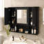 Armoire de salle de bain murale moderne avec rangement polyvalent et design élégant-405103914