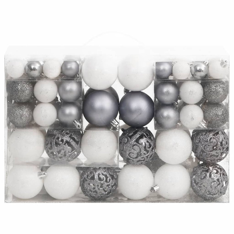 Christmas Decorative Accent, White/Grey
