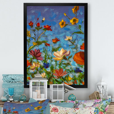 Fred and Yellow Lowers Spring Summer - Peinture sur toile