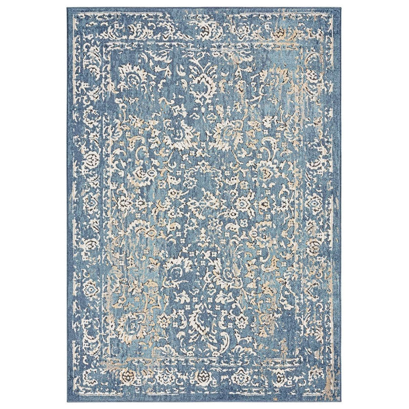 Floral Indoor Rug, Rectangle 4' x 6'