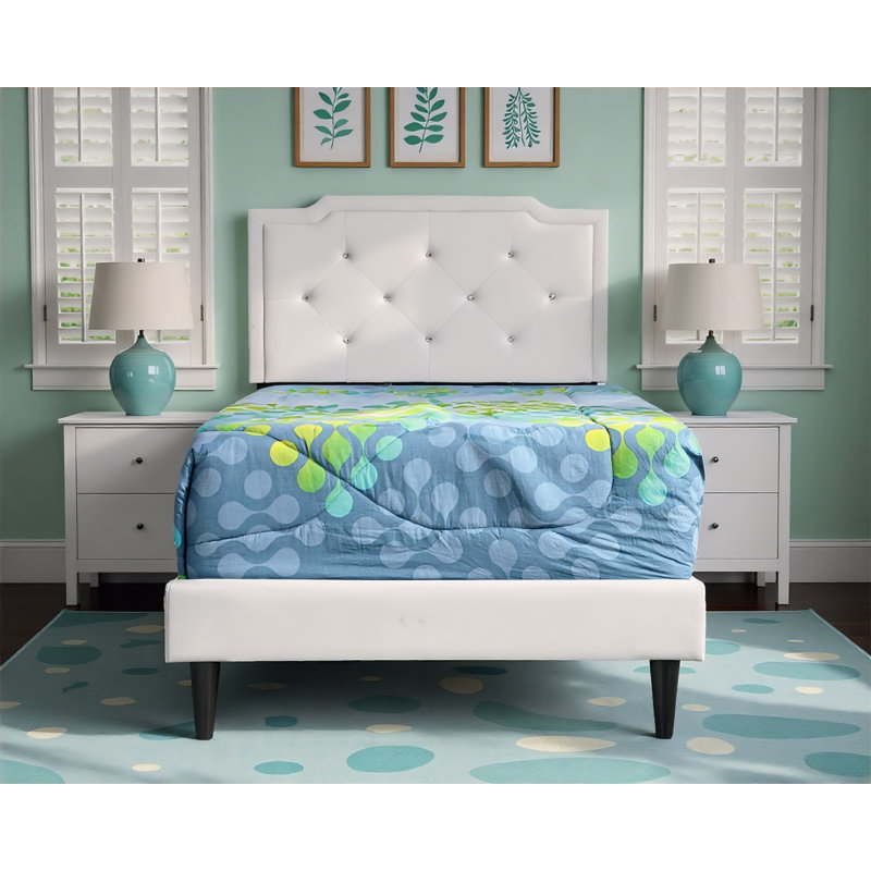 Getafe Twin Bed, Twin, White