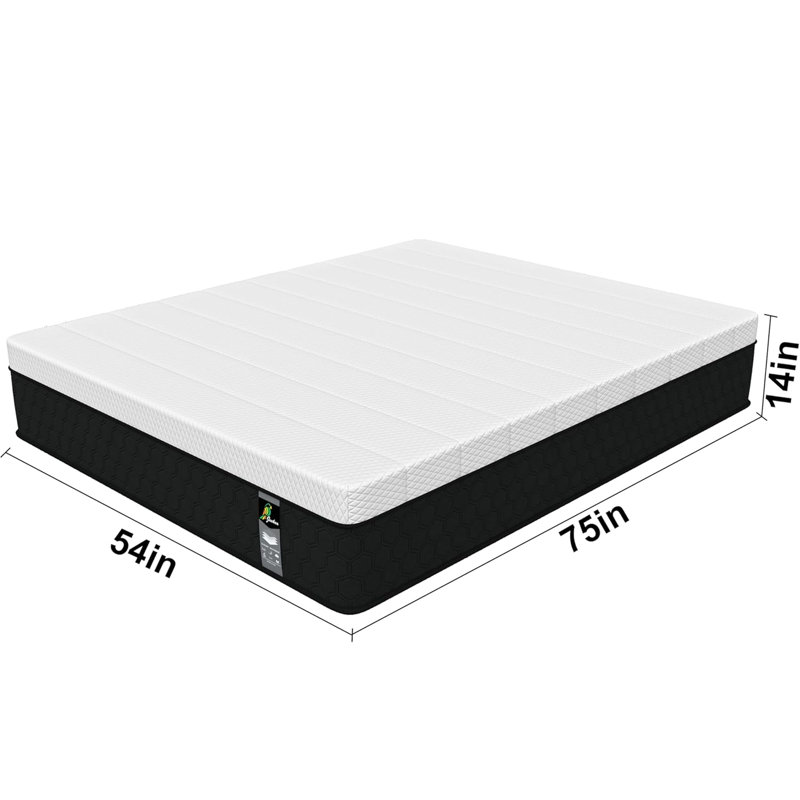 Memory Foam Mattress with Motion Isolation & Strong Edge Support, Full, 14“