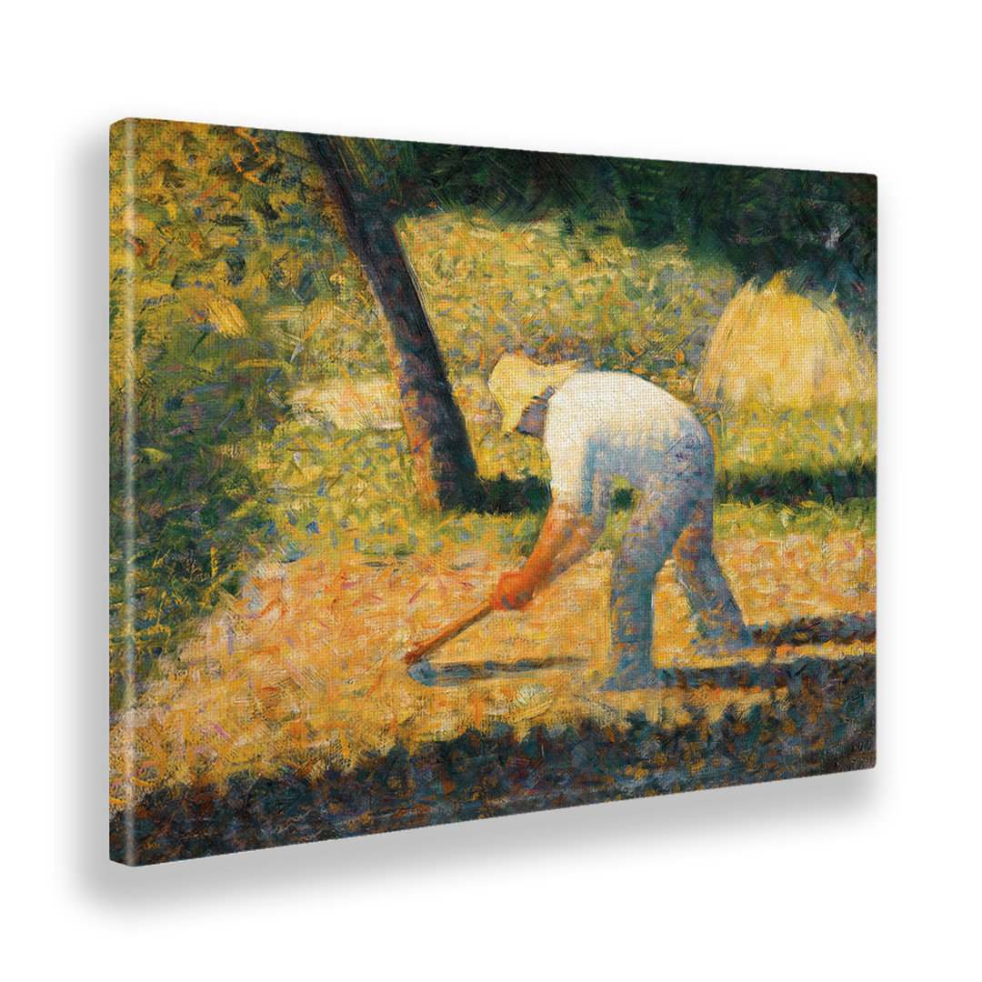 Wandbild Bauer mit Hacke von Georges Seurat