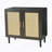 Natural Rattan Door Buffet Cabinet With Adjustable Shelves