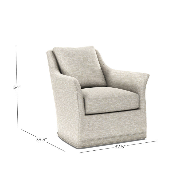 Arcadia Flared Arm Swivel Glider, Wild Dunes Chamois