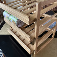 Latitude Run® Bamboo Can Rack Organizer, 3 Tier Stackable Can Storage Rack  with Label Sticker and Marker Pen & Reviews