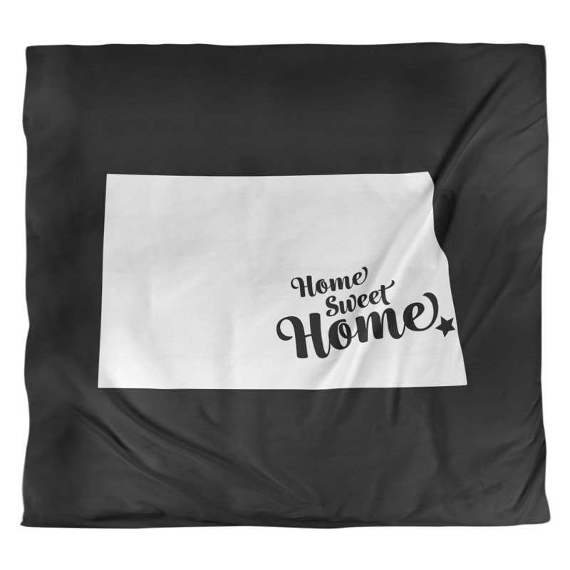 Housse de couette pour la maison, Housse de couette pour très grand lit, Noir, Microfibre