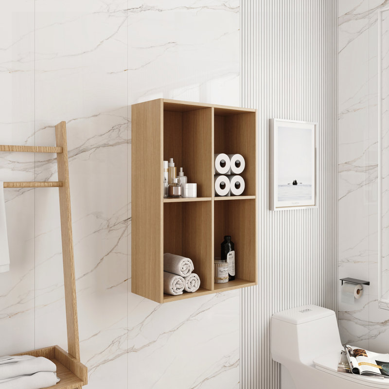 Petites tablettes de rangement murales de 24 pouces, convenant à une petite salle de bain, un bureau ou une pièce de rangement