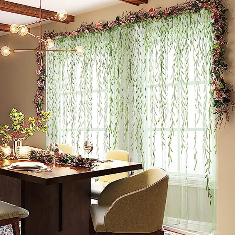 Marshella Semi Sheer Curtain Single Panel