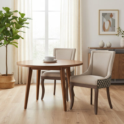 Upholstered Dining Chairs Set of 2, Modern Dining Room Parson Chair, Dinner Side Chairs for Kitchen Dining Room