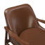 Fauteuil d'appoint Mid-Century confortable avec structure en bois robuste et siège rembourré