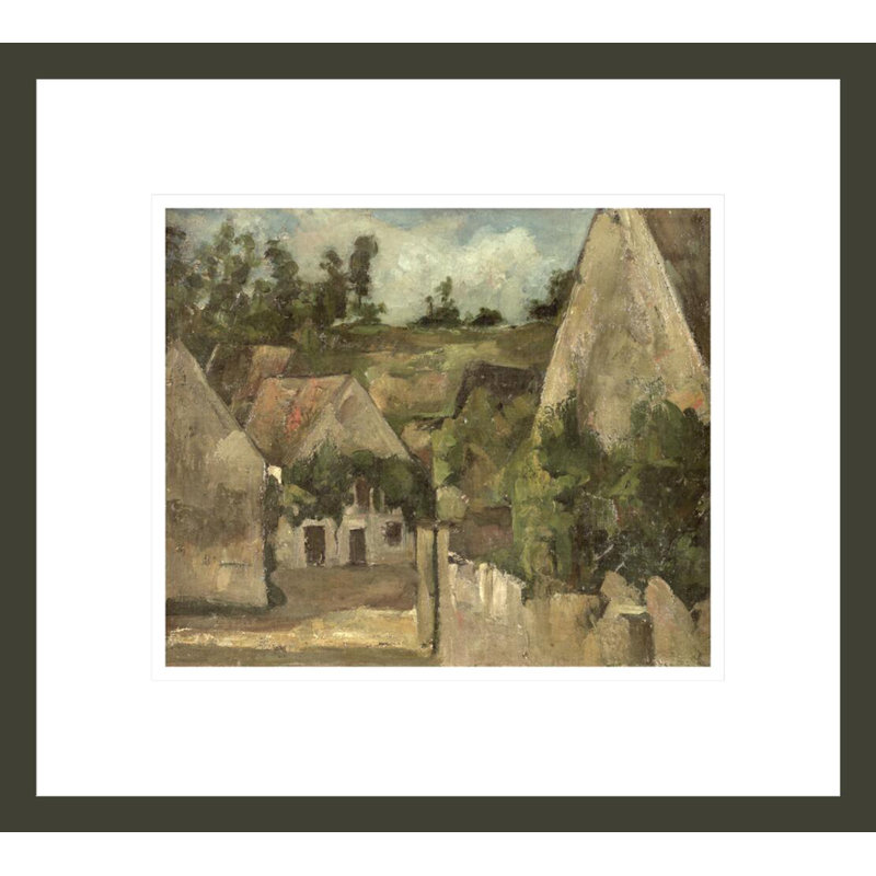 «Crossroads at the Rue Remy Auvers» par Paul Cézanne, impression giclée encadrée, H 13,75 po x l 15,27 po