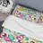 Multicolor Flowers - Floral Duvet Cover Set - Microfiber Polyester-1939493399