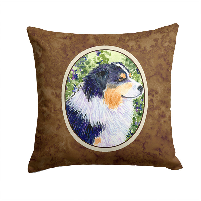 Coussin extérieur brun carré intérieur/extérieur australian berger