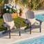  Chaise Adirondack pliante Cheryce en PEHD avec porte-gobelet-67149134