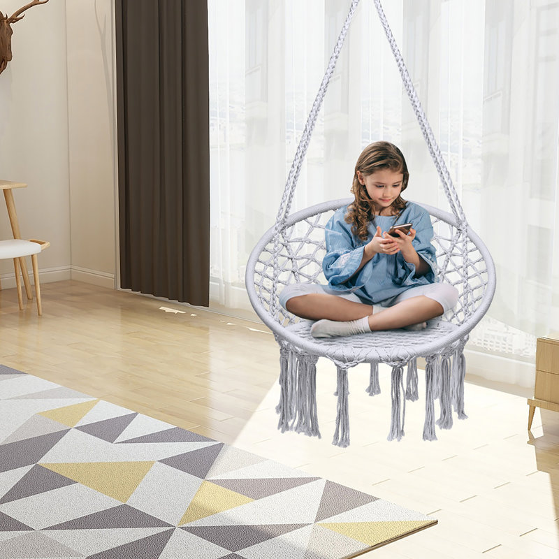 Porch Swing with Canopy, Grey