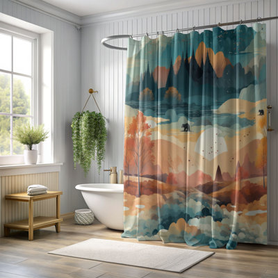 Rideau de douche Indalecia