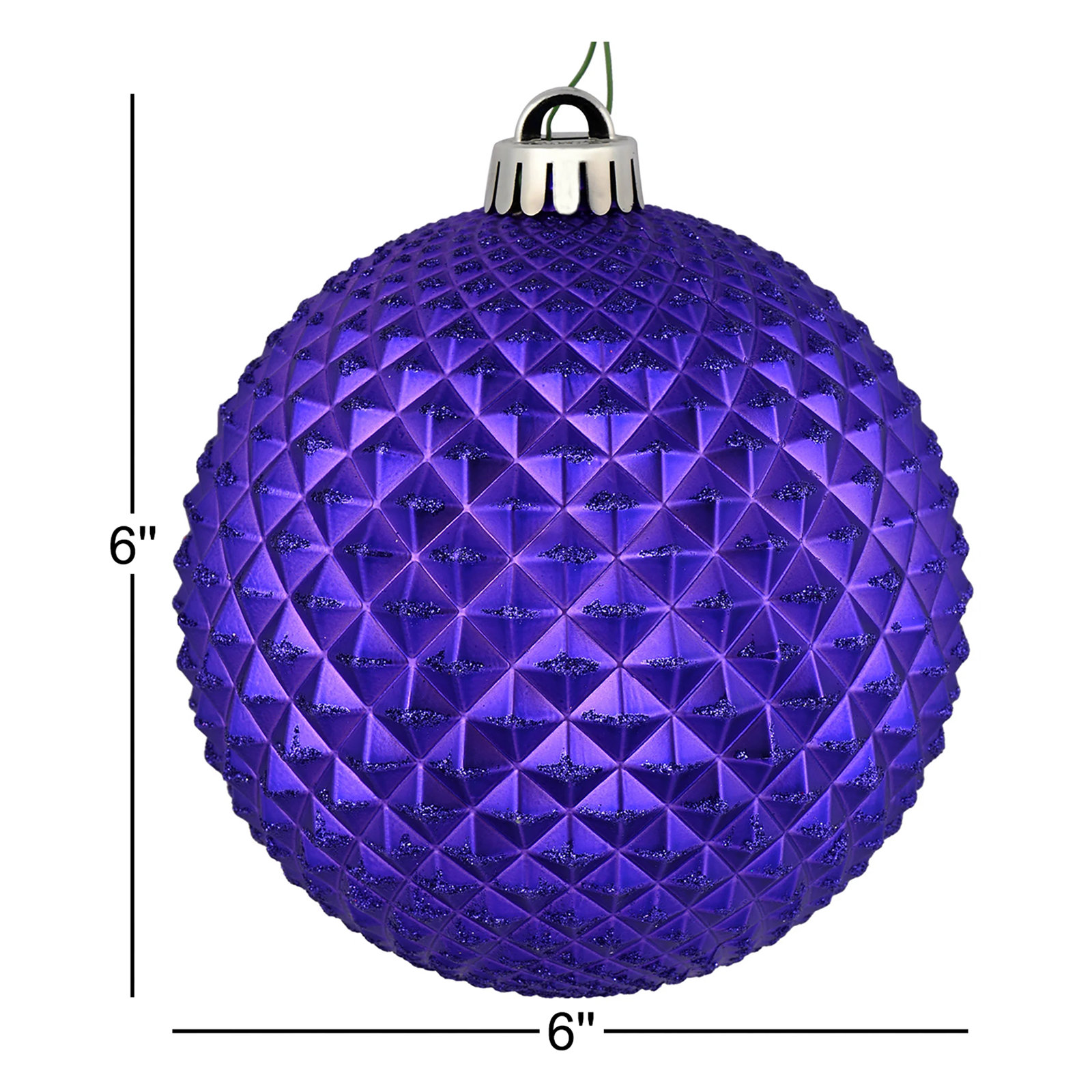 The Holiday Aisle® 6" Bauble, Purple