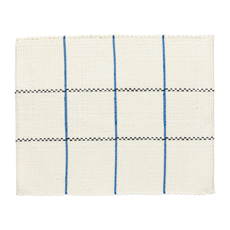 Joana 100% Recycled Cotton, White/Blue