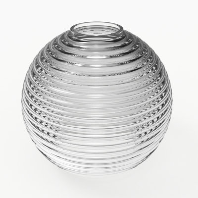Abat-jour candélabre en verre H 5,9 po x l 5,9 po