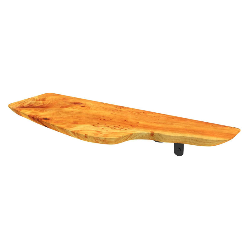 Handcrafted Live Edge Floating Shelf - Natural Fir Wood Wall Mounted Shelf - Sturdy And Unique Design For Home Decor