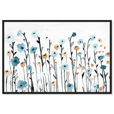 Ariaana " Floral And Botanical Beautiful Growth, Cabin / Lodge Blue " by Oliver Gal