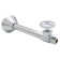 Round Handle Straight Stop 1/2" Copper Sweat x 3/8" OD Comppression Outlet