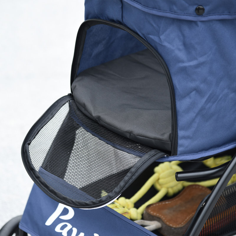Foldable Pet Stroller, Blue