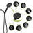 Handheld Shower Featuring 7 Functions - 4.7" Head, 59" Stainless Steel Hose, Adjustable Holder For Enjoyable Bathing Time Hand In With Settings Delightful Showering Pleasure-117092724