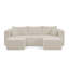 Canapé modulaire compact en velours côtelé modulaire compact de style minimaliste moderne-1760164549