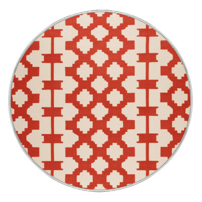 Machine Washable Trellis Beige Area Rug