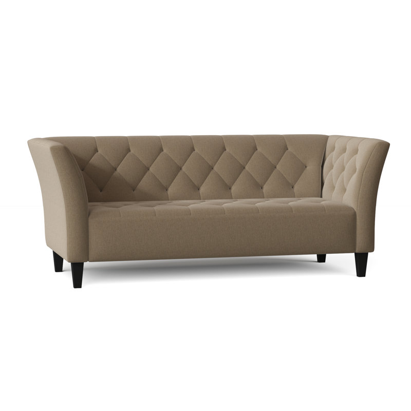 Carruth Upholstered 76'' Sofa, Heavenly Chrome Chenille