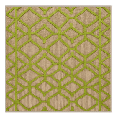 Machine Washable Trellis Beige Area Rug