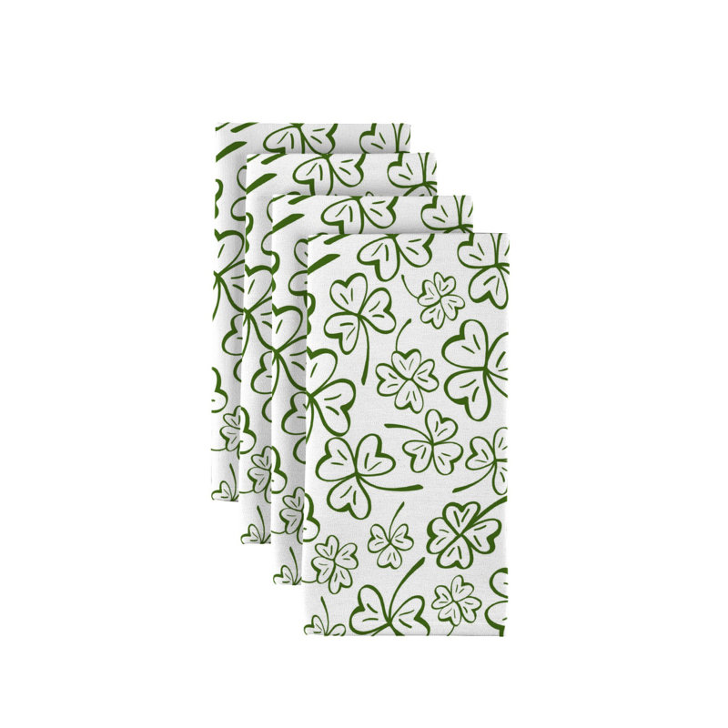 Polyester Floral Square Napkin
