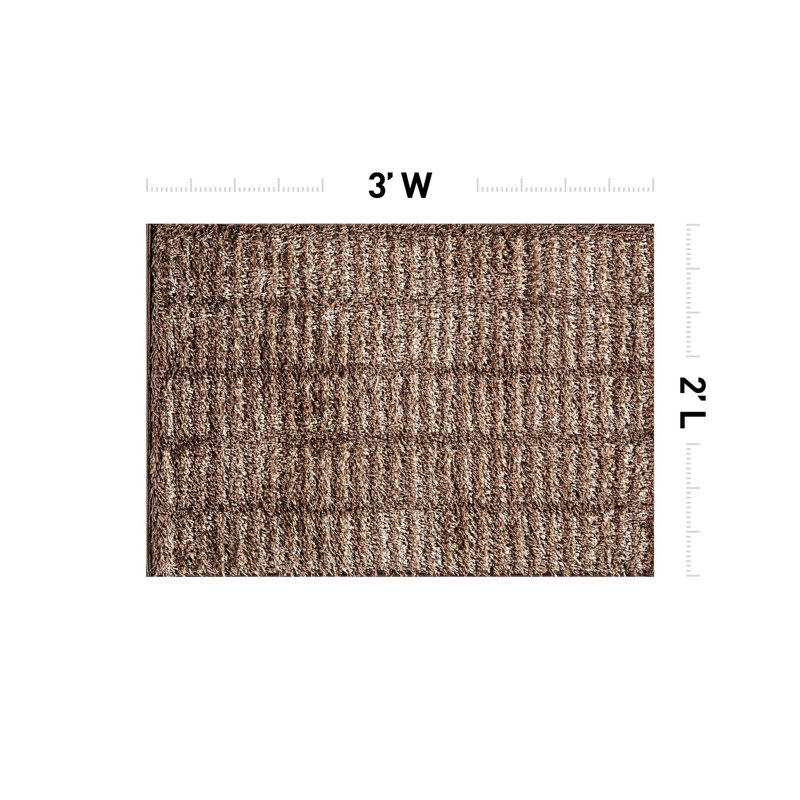 Tapis à poils longs Bohemian, Rectangulaire 2 pi x 3 pi