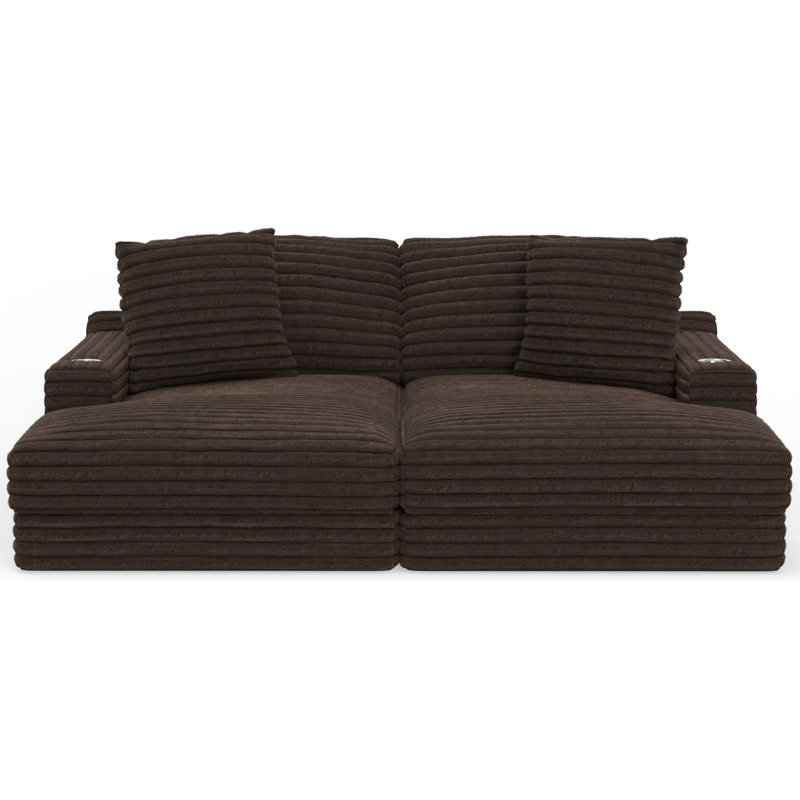 Causeuse Alcoa, Polyester brun