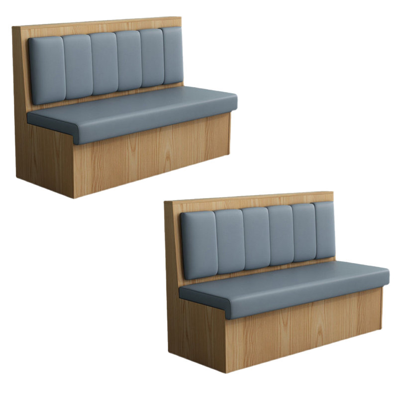 Banc rembourré en similicuir Light Luxury