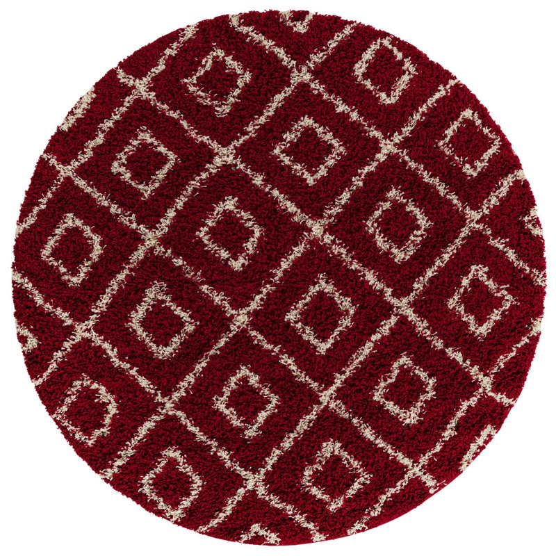 Assata Geometric Indoor Rug, Round 6'