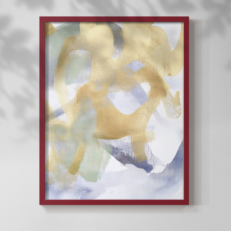 "ABSTRACT Series DCCL XXXVII" par J Paul, H 11 po x l 9 po, Rouge