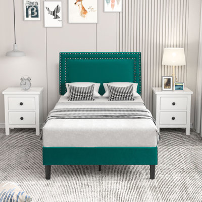 Olyvia Upholstered Adjustable Headboard Bed