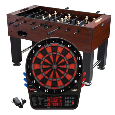 Jeu de fléchettes électronique 800 et de la table de soccer sur table en bois de tirade mmxi 32 po Viper