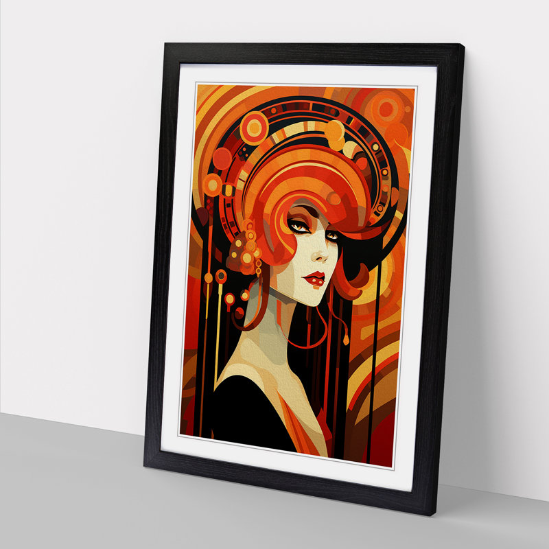 Single Picture Frame Print on Wood, Black Framed, 34cm H x 25cm W