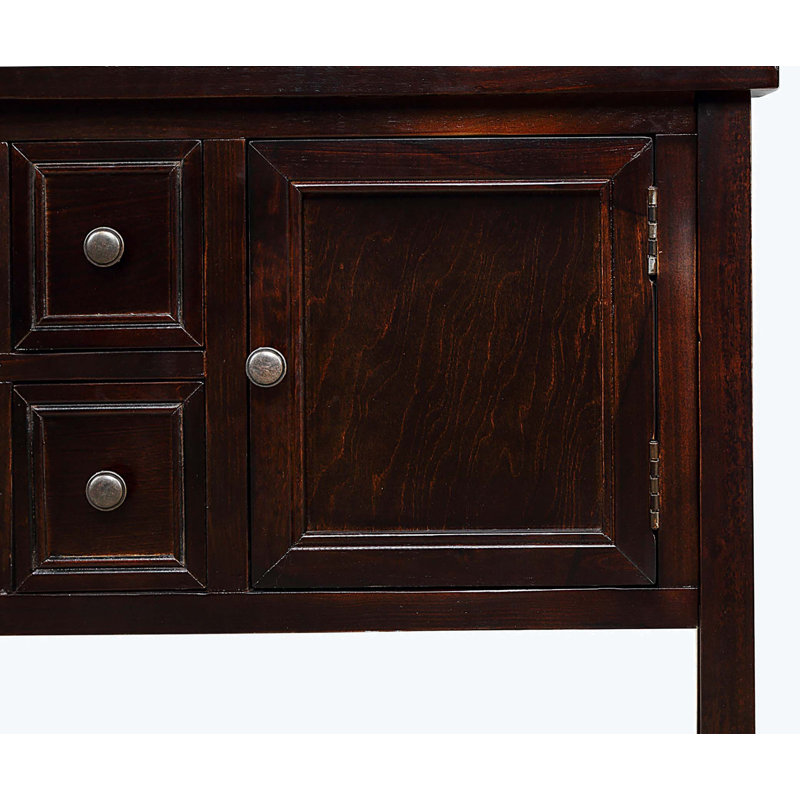 Cambridge Series Buffet Sideboard Console Table with Bottom Shelf, Espresso