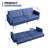 Futon Sofa Bed With Adjustable Backrest, Futon Couch Loveseat Sofa With Wood Frame For Living Room-114235007
